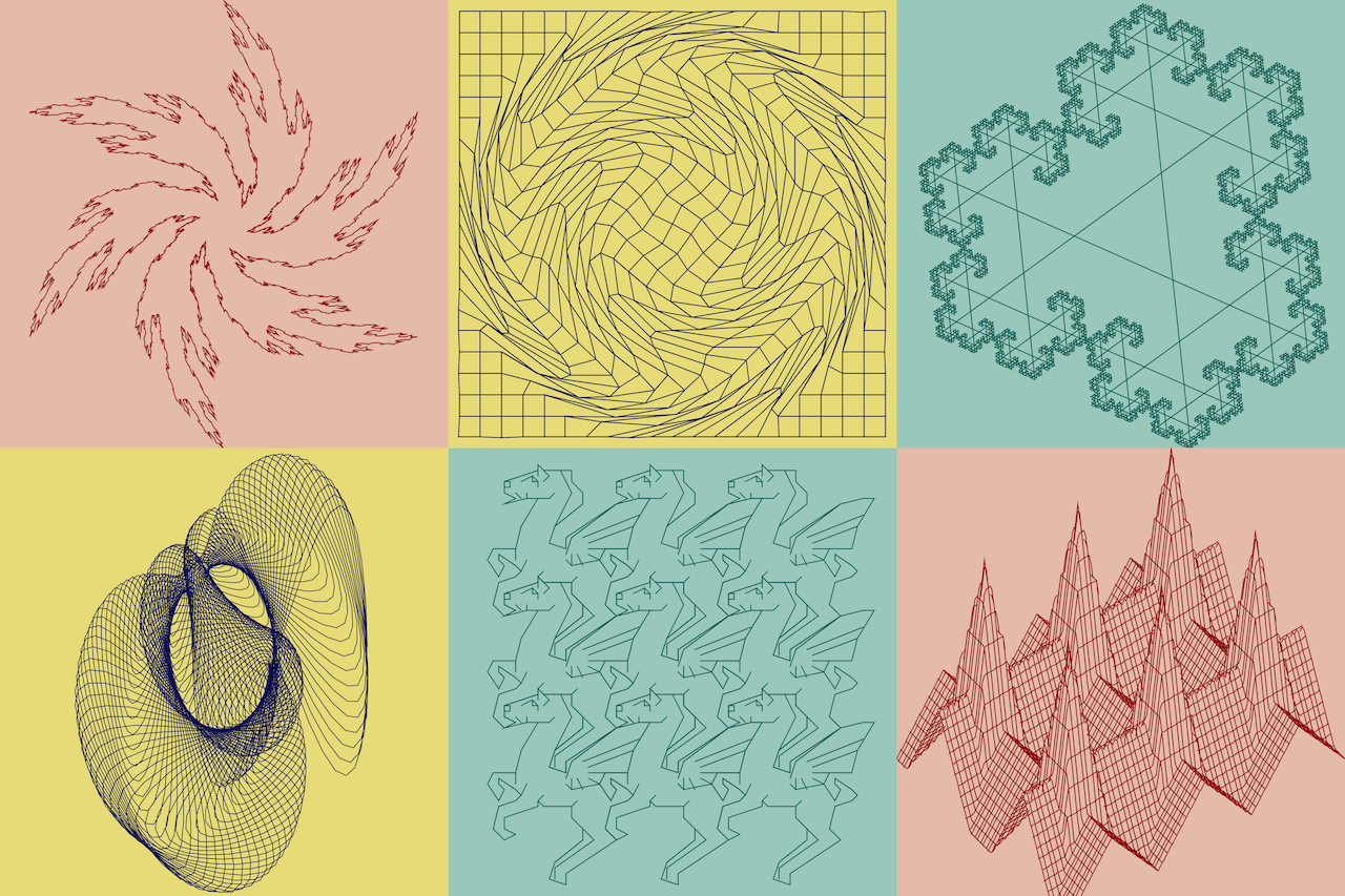 Vector plotter composition from the first classes